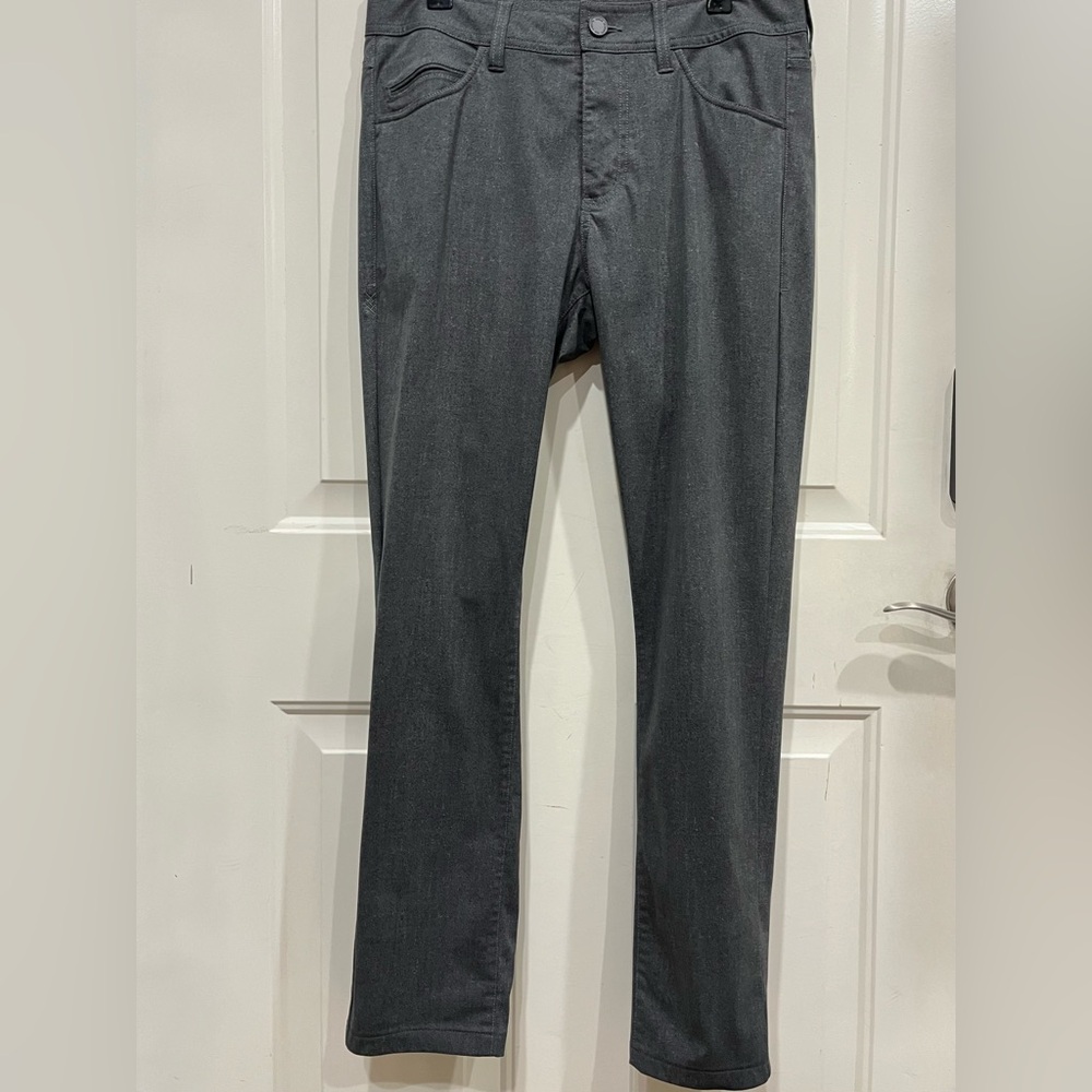 Rhone Commuter Five Pocket Pants 31w Slim Fit Gray